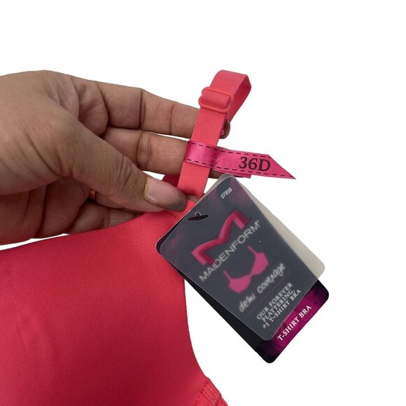 Maidenform One Fab Fit Original Tailored Demi T-Shirt Bras 07959 Women 36D NEW - Picture 5 of 12